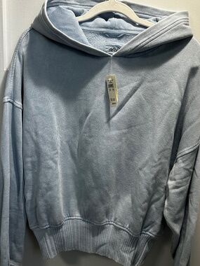 NWT Aerie Women’s Cropped Hoodie Color Cloud Wash Size S